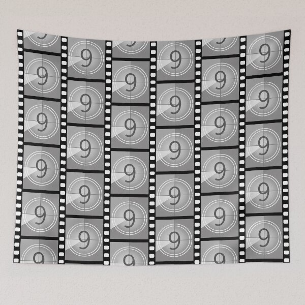 Item preview, Vintage Film Countdown Number 9 designed and sold by hangmeart.