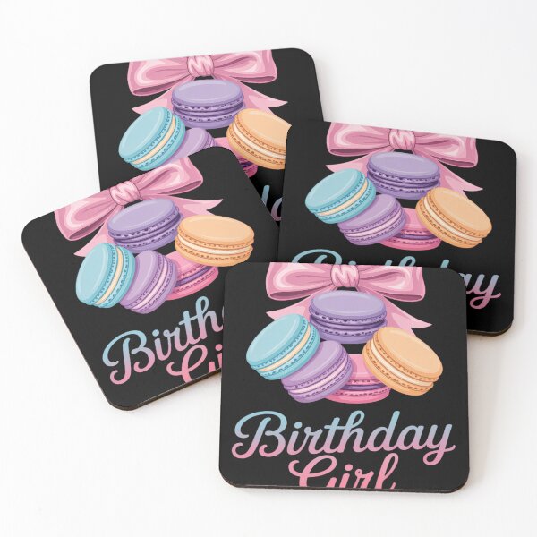Item preview, Pink Bow Macarons Sweets Birthday Girl Party Decorations designed and sold by blueyeeti.