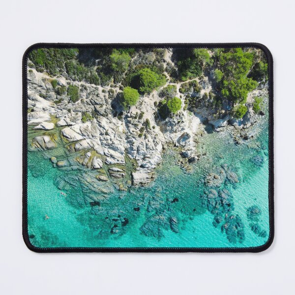Item preview, Into the Blue – Aegean Coastline from Above designed and sold by BumbleVee ☀️.