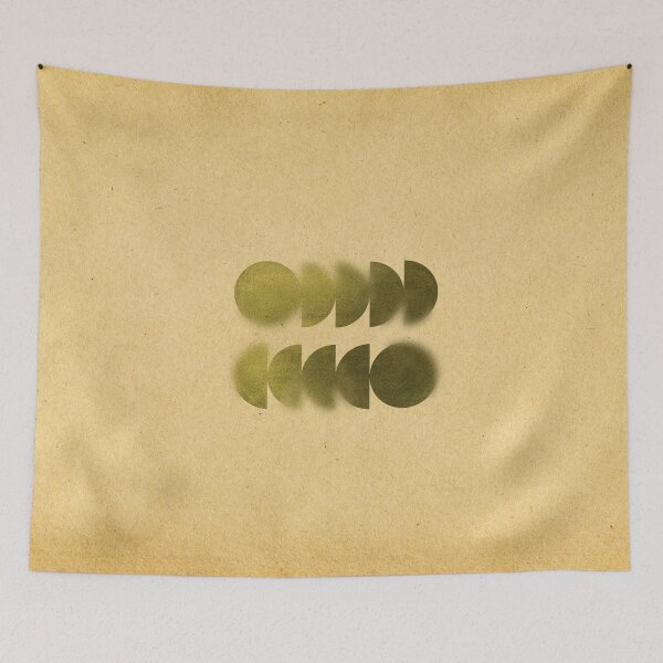 Item preview, Abstract boho shapes on vintage paper designed and sold by WhalesWay.