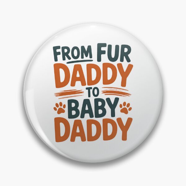 Item preview, From Fur Daddy To Baby Daddy Funny Dog Dad Happy Fathers Day designed and sold by BakeryDozen.
