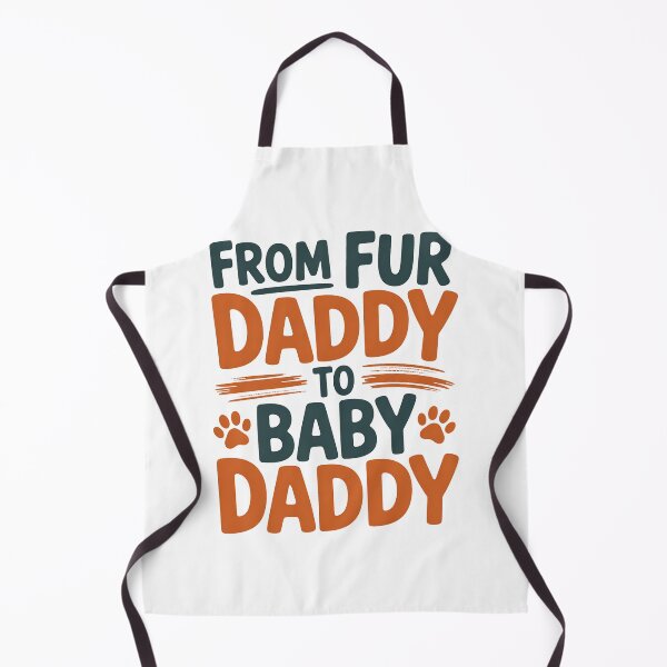 Item preview, From Fur Daddy To Baby Daddy Funny Dog Dad Happy Fathers Day designed and sold by BakeryDozen.