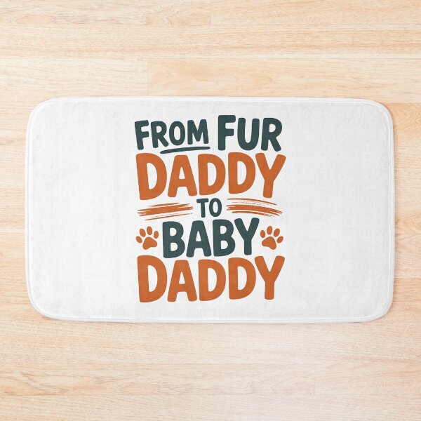 Item preview, From Fur Daddy To Baby Daddy Funny Dog Dad Happy Fathers Day designed and sold by BakeryDozen.