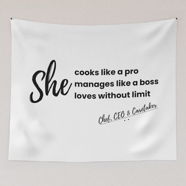 Item preview, Chef, CEO & Caretaker – Empowering Woman Quote T-Shirt designed and sold by kaviyadesigns.