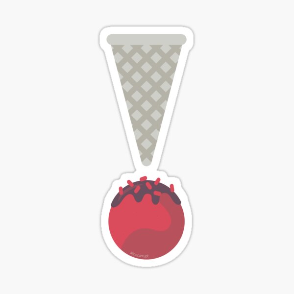 A scoop of ice cream, period! Sticker