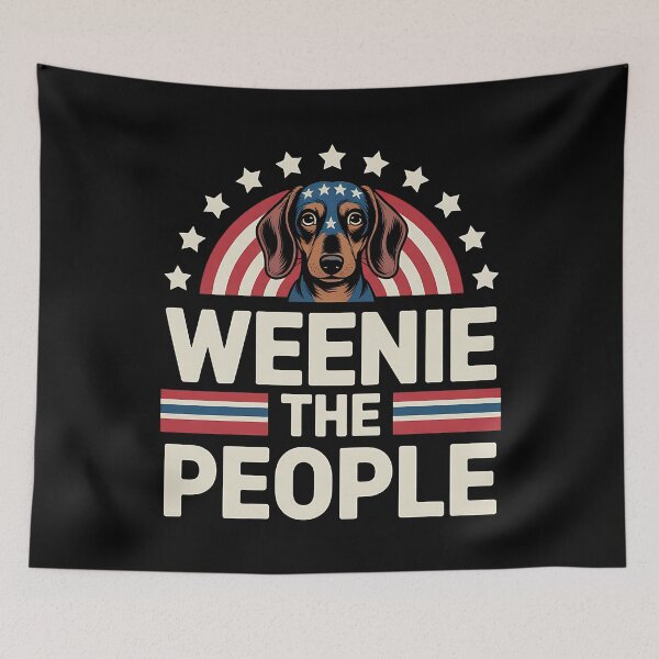 Item preview, Funny Dachshund 4th Of July Weenie The People American Flag designed and sold by BakeryDozen.