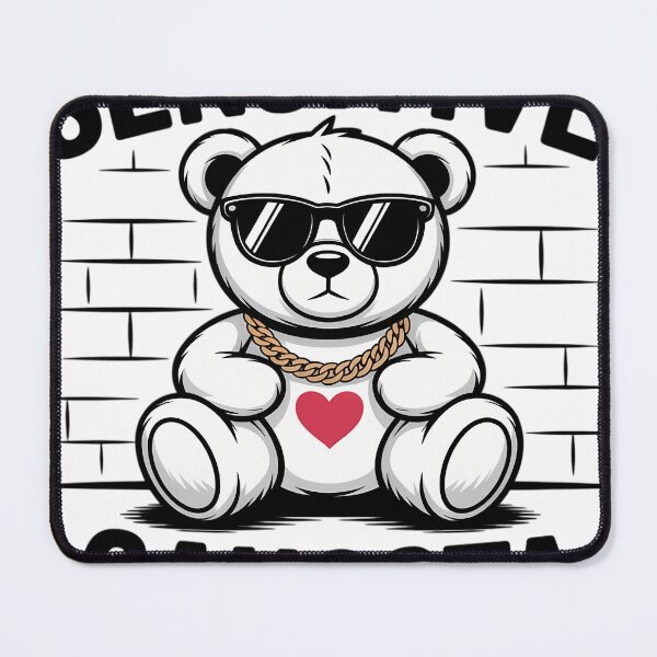 Item preview, Sensitive Gangsta Teddy Bear Funny Sarcastic Meme designed and sold by blueyeeti.