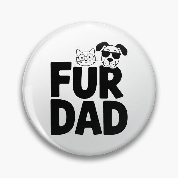 Item preview, Funny Fur Dad Fathers Day Cat Dog Lovers Puppy Owners Papa designed and sold by BakeryDozen.