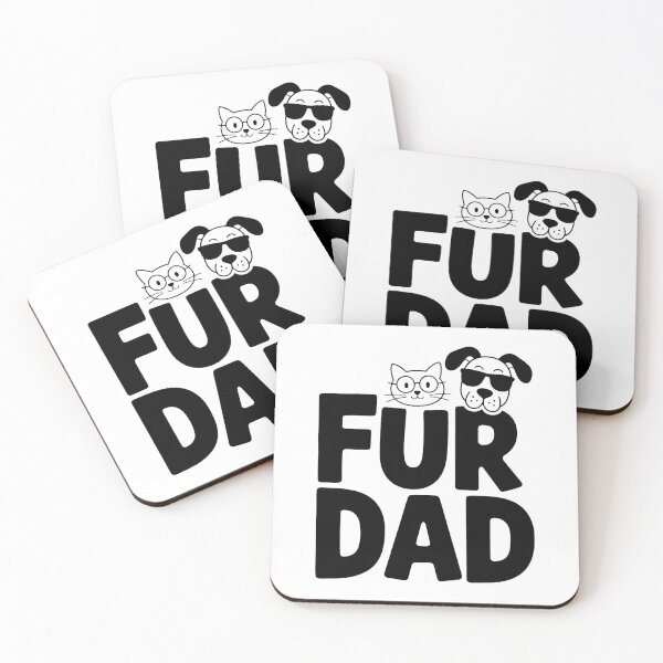 Item preview, Funny Fur Dad Fathers Day Cat Dog Lovers Puppy Owners Papa designed and sold by BakeryDozen.