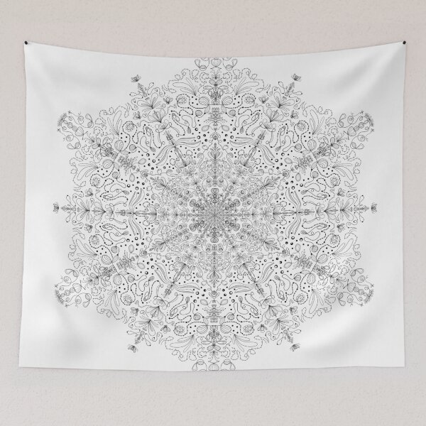 Item preview, doodly mandala designed and sold by dorisandfred.
