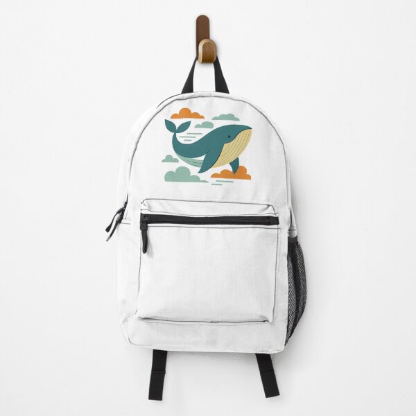Item preview, ModWhale – Mid-Century Modern Flying Whale in Retro Colors designed and sold by SheepyDaily.