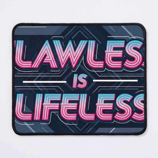 Item preview, Flawless Is Lifeless Cyberpunk Dystopian Quote designed and sold by Elizarfa.