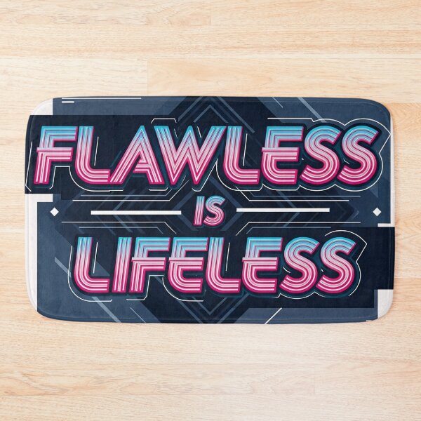 Item preview, Flawless Is Lifeless Cyberpunk Dystopian Quote designed and sold by Elizarfa.