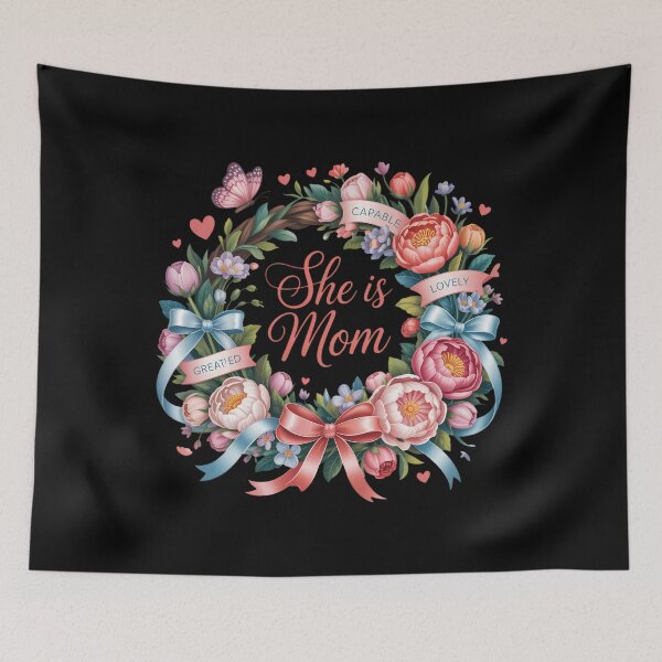 Item preview, She is Mom Capable Lovely Never Alone Chosen Beautiful Greatly Loved designed and sold by blueyeeti.