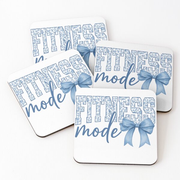 Item preview, Floral Fitness Mode with Blue Bow – Elegant Workout Aesthetic designed and sold by haitrieuic96.