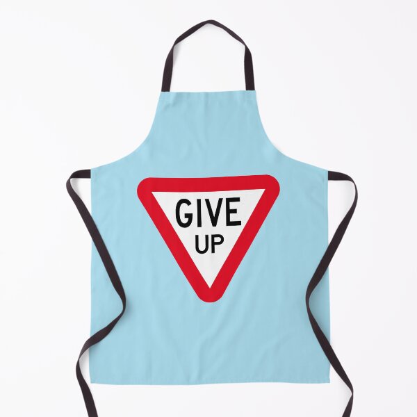 Item preview, Funny Satirical “GIVE UP” Road Sign Parody designed and sold by hangmeart.