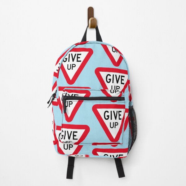 Item preview, Funny Satirical “GIVE UP” Road Sign Parody designed and sold by hangmeart.
