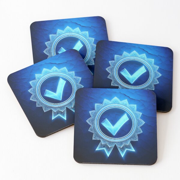 Item preview, check verify in dark background designed and sold by stemoir.