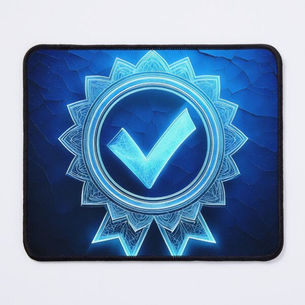 Item preview, check verify in dark background designed and sold by stemoir.