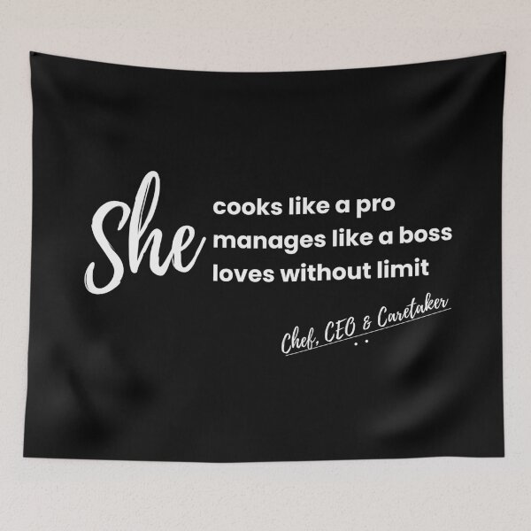 Item preview, Chef, CEO & Caretaker – Empowering Quote T-Shirt for Women designed and sold by kaviyadesigns.