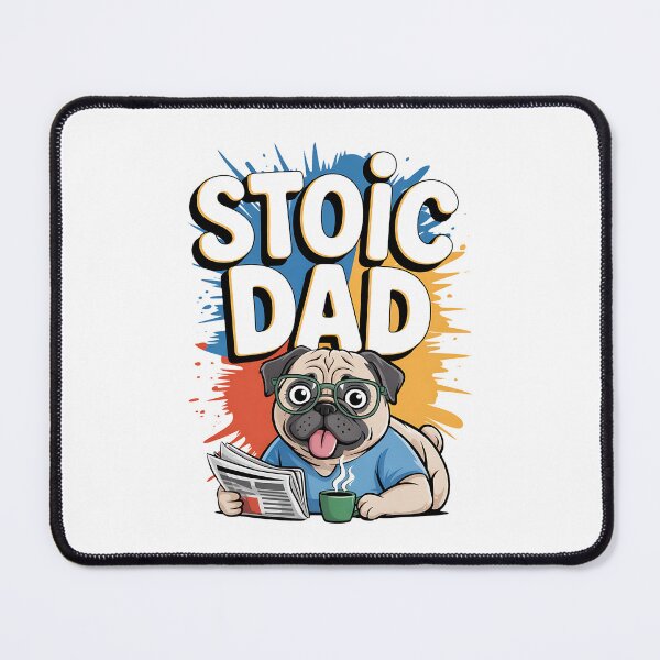 Item preview, Funny Stoic Dad Pug Dog Graffit Humor Fashion Father's Day designed and sold by BakeryDozen.
