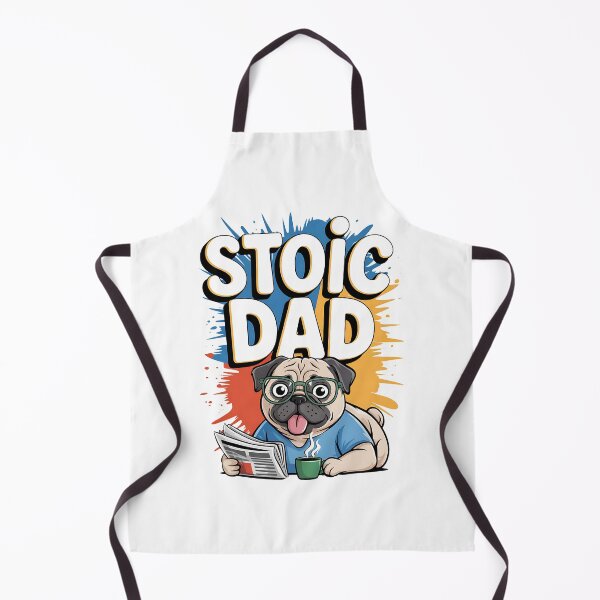 Item preview, Funny Stoic Dad Pug Dog Graffit Humor Fashion Father's Day designed and sold by BakeryDozen.