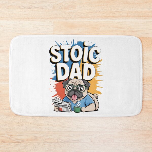 Item preview, Funny Stoic Dad Pug Dog Graffit Humor Fashion Father's Day designed and sold by BakeryDozen.