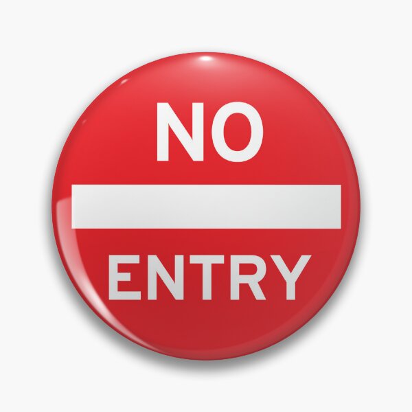 Item preview, Bold “No Entry” Road Sign Design – Minimalist Statement designed and sold by hangmeart.
