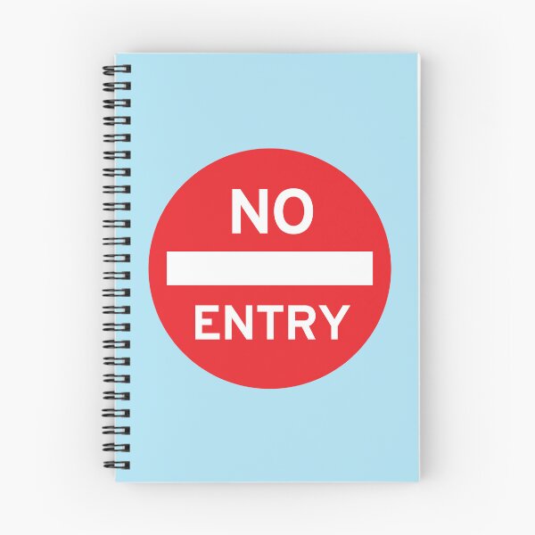 Item preview, Bold “No Entry” Road Sign Design – Minimalist Statement designed and sold by hangmeart.