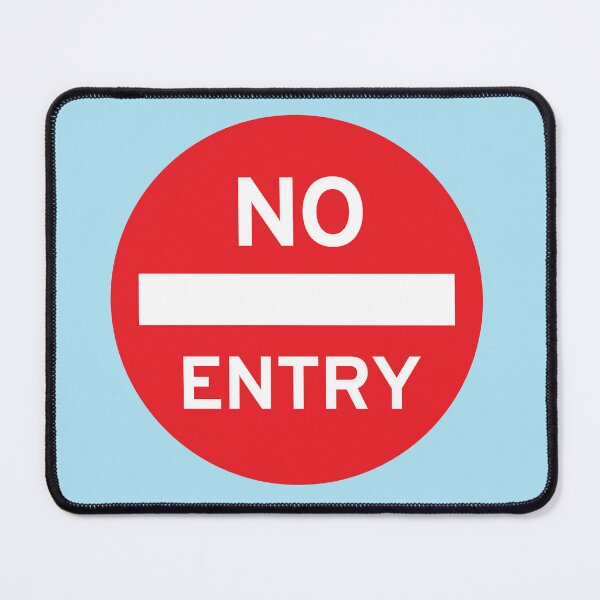 Item preview, Bold “No Entry” Road Sign Design – Minimalist Statement designed and sold by hangmeart.
