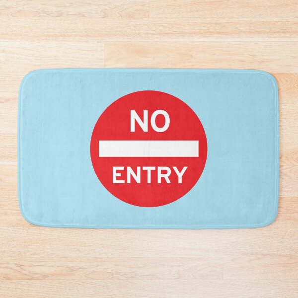 Item preview, Bold “No Entry” Road Sign Design – Minimalist Statement designed and sold by hangmeart.