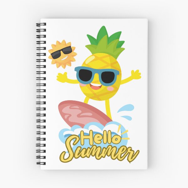 Item preview, Hello Summer: Surfing Pineapple & Cool Sun designed and sold by HeeShirt.