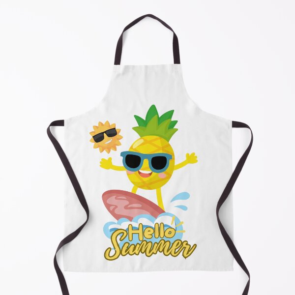 Item preview, Hello Summer: Surfing Pineapple & Cool Sun designed and sold by HeeShirt.