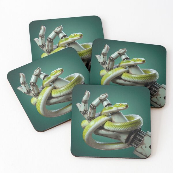 Item preview, Snake Coiled Around Robotic Hand designed and sold by FrameFiction3D.