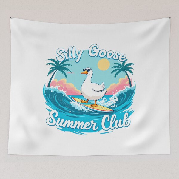 Item preview, Silly Goose Summer Club Surfing Lover Beach Trip designed and sold by Dot1001.