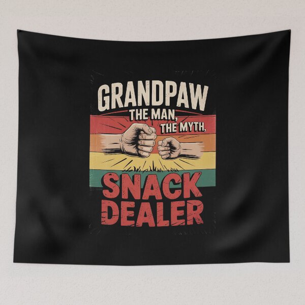 Item preview, Grandpaw The Myth The Snack Dealer Fathers Day Dog Grandpa designed and sold by BakeryDozen.