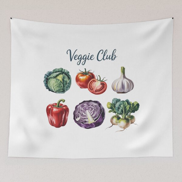 Artikelvorschau, Veggie Club Gemüse entworfen und verkauft von blueyeeti.