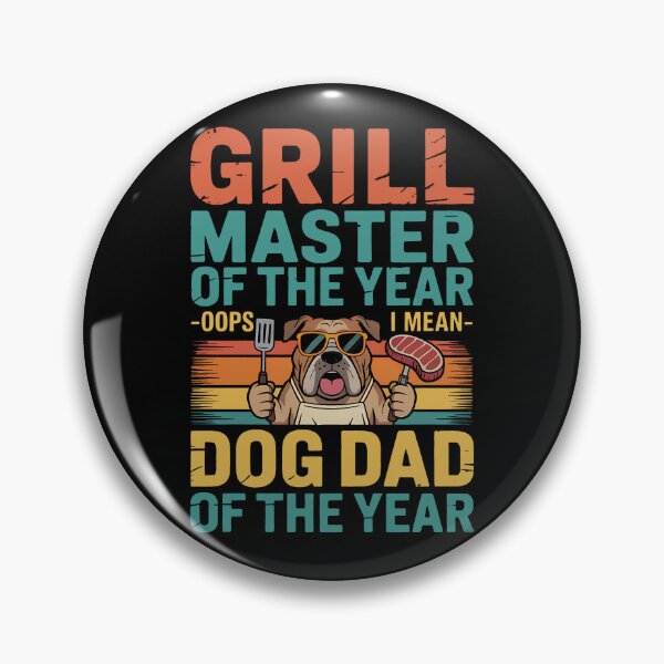 Item preview, Grill Master Dog Dad - Funny BBQ Father's Day Dog Lover designed and sold by BakeryDozen.