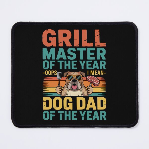 Item preview, Grill Master Dog Dad - Funny BBQ Father's Day Dog Lover designed and sold by BakeryDozen.