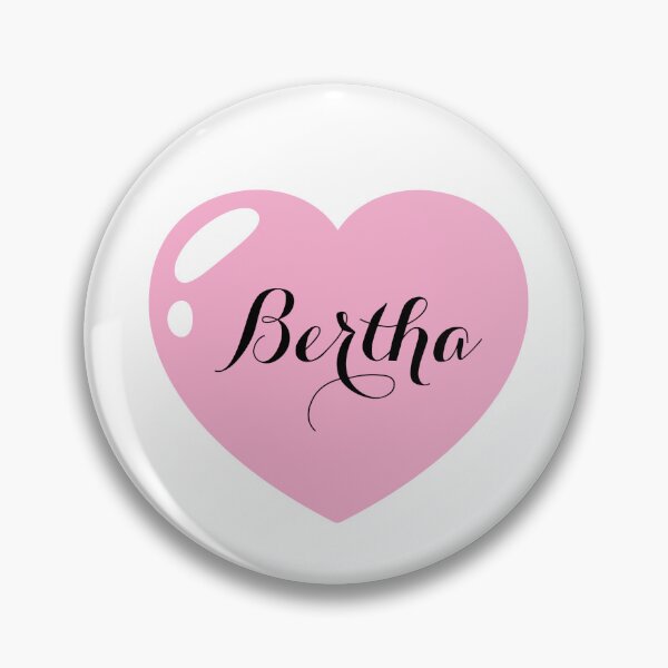 Item preview, Bertha Name with Pink Heart  designed and sold by Monika Howarth.