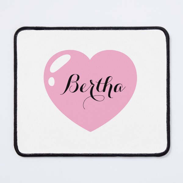 Item preview, Bertha Name with Pink Heart  designed and sold by Monika Howarth.