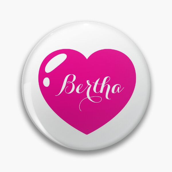 Item preview, Bertha Name with Pink Heart  designed and sold by Monika Howarth.