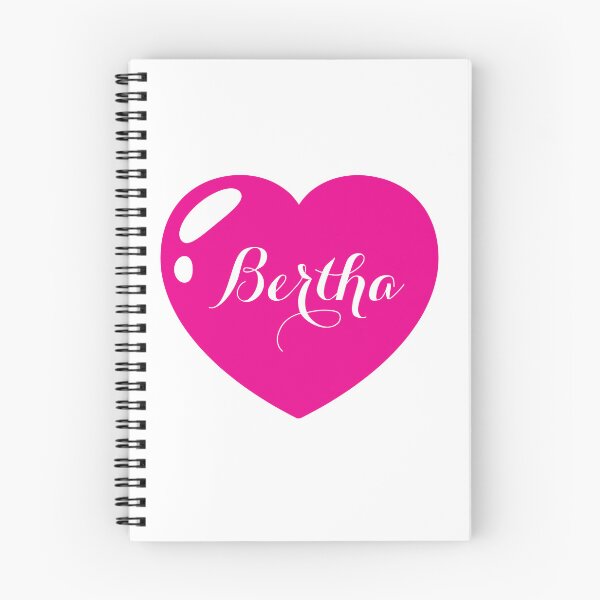 Item preview, Bertha Name with Pink Heart  designed and sold by Artbymonika.