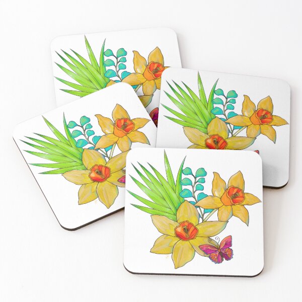 Item preview, Yellow Spring Flowers - 1 designed and sold by Anas Arts.