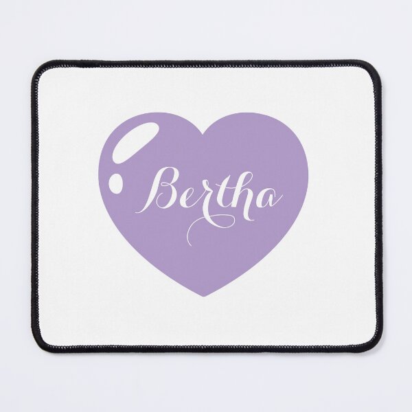 Item preview, Bertha Name with Purple Heart  designed and sold by Monika Howarth.