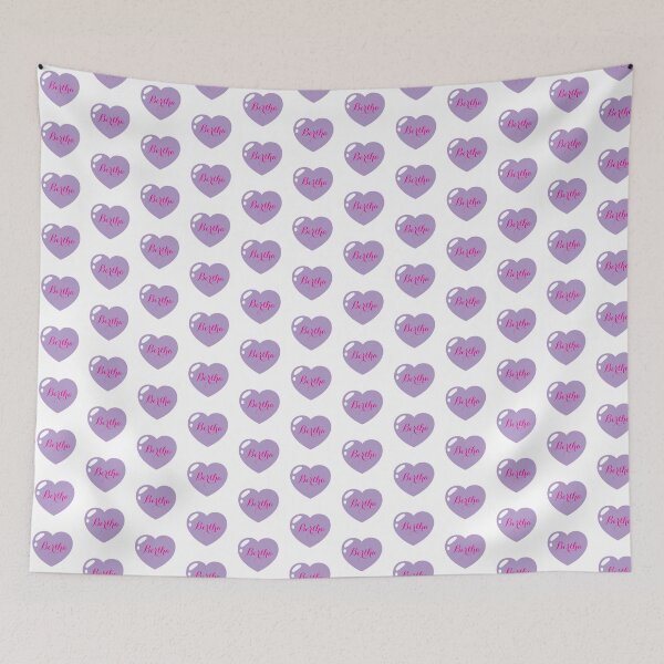 Item preview, Bertha Name with Purple Heart  designed and sold by Monika Howarth.