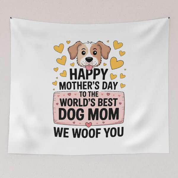 Item preview, Happy Mother's Day To The World Best Dog Mom Dog Lover designed and sold by BakeryDozen.