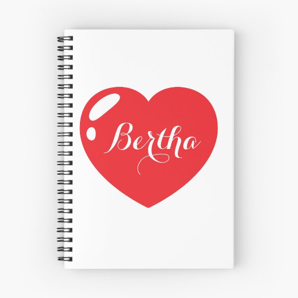 Item preview, Bertha Name with red Heart  designed and sold by Monika Howarth.