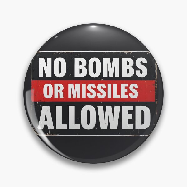 Item preview, Anti Bomb Sign - no bombs or missiles allowed designed and sold by Vashy56.