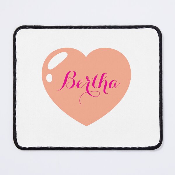 Item preview, Bertha Name with Orange Heart  designed and sold by Monika Howarth.